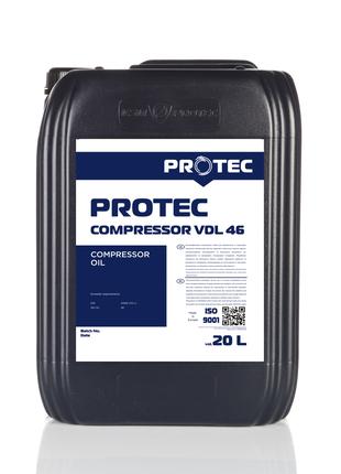 Масло VDL-46 компрессорное канистра 20л PROTEC Compressor VDL ...