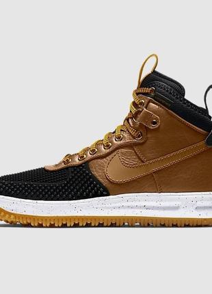 Кроссовки nike lunar force 1 duckboot light british tan ( демі )