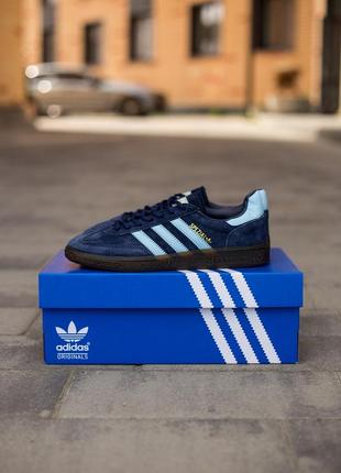 Мужские кроссовки adidas spezial handball blue