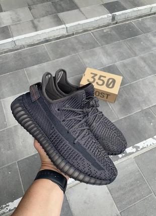 Чоловічі кросівки adidas yeezy boost 350 v2 "black" (рефлектив...