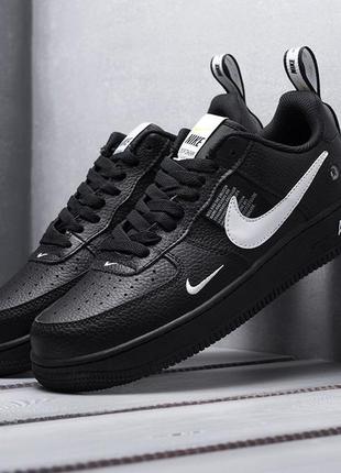 Мужские кроссовки nike air force 1 lv8 (черные)