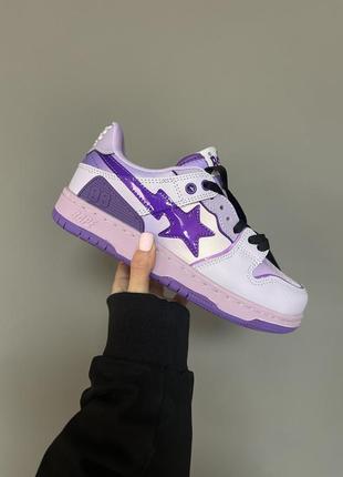 Кроссовки a bathing ape bape sta sk8 purple