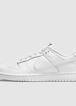 Кроссовки nike dunk low wmns 'triple white'