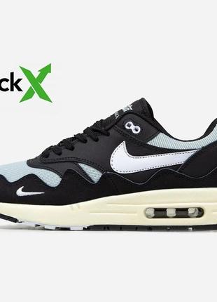 Кроссовки nike air max 1 patta black