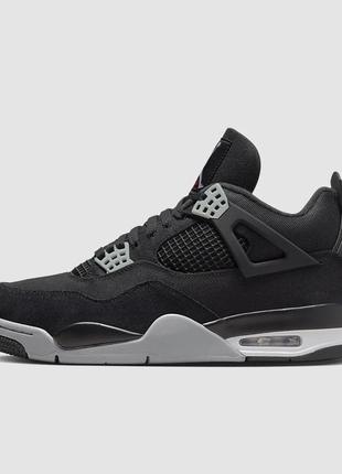 Кроссовки nike air jordan 4 retro se 'black canvas'