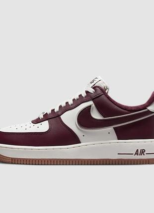 Кроссовки nike air force 1 low college pack night maroon