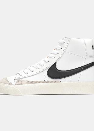 Мужские кроссовки nike blazer mid 77 vintage white black