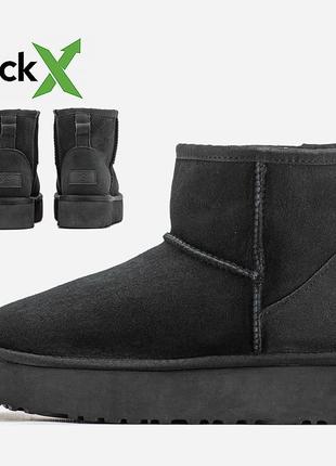 Зимние женские ботинки ugg mini platform