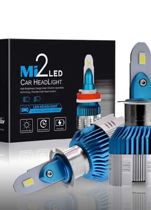 Автомобильные светодиодные LED лампы HeadLight Mi2 56Вт 6000Лм...