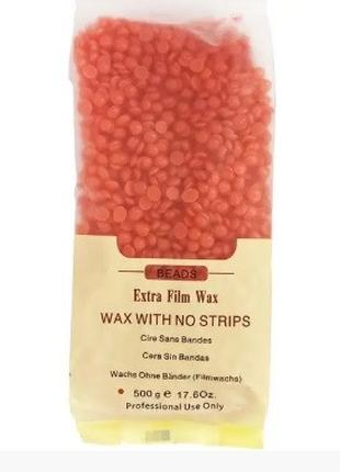 Воск в гранулах Beads Extra Film Wax (клубника), 500 г