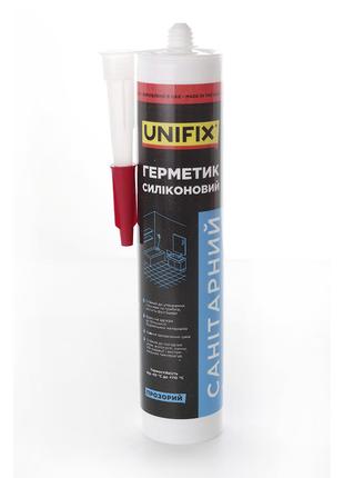 Герметик силиконовый санитарный UNIFIX (прозрачный) 280 мл
