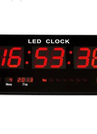 Настінний годинник LED з підсвіткою VST 3615 Електронний годин...