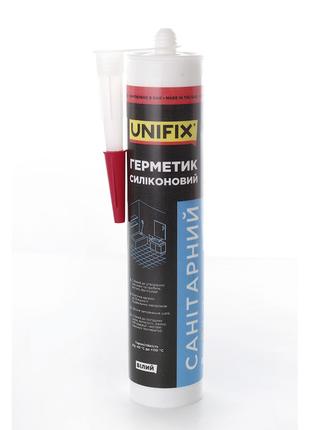 Герметик силиконовый санитарный UNIFIX (белый) 280 мл