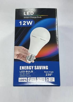 Аварийная диодная аккумуляторная лампа Energy Saving 12W(75W),...