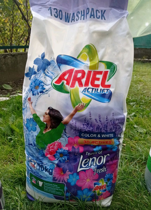 Пральний порошок Ariel Actilift +lenor 10 кілограм