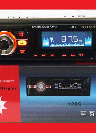 Автомагнітола 1289 ISO — MP3+FM+USB+microSD-карта