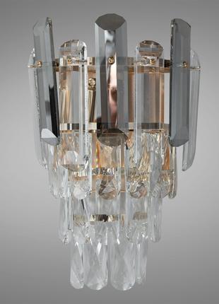 Современный хрустальный настенный светильник 8805-B SG