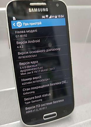 Мобільний телефон смартфон Б/У Samsung Galaxy S4 mini Duos GT-...