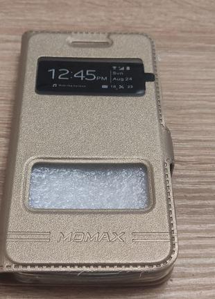 Чехол книжка Momax ZenFone Asus-4 Gold