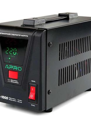 Стабілізатор напруги релейний AVR-1000, 800 Вт APRO