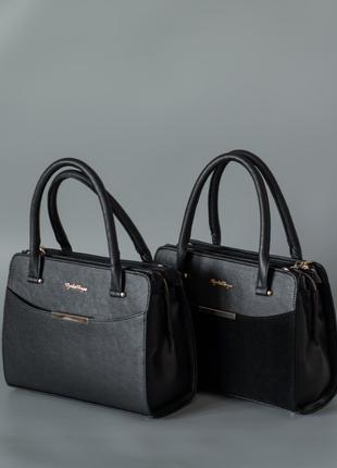 Жіноча сумка чорна сумка каркасна сумка класична сумка ділова