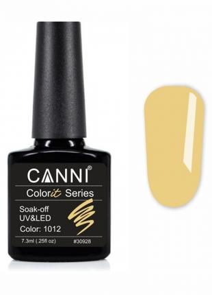 Гель-лак CANNI Colorit 1012 банановый, 7,3 ml