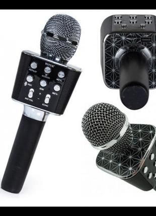 Микрофон - Караоке Bluetooth WSTER WS-1688 Черный