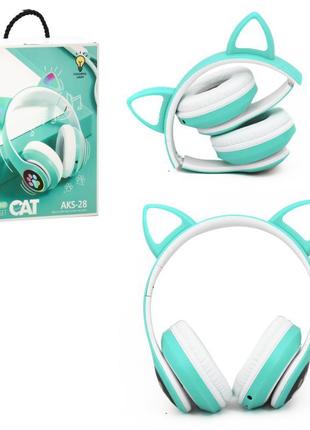 Наушники CAT с кошачьими ушками Bluetooth 400 мАч ( MP3/ FM ) ...