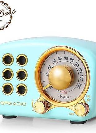 Ретро радио Greadio,портативная колонка беспроводное соединени...