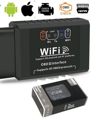 Сканер для авто Auto 
OBDII, OBD2, OBD II, ELM 32 WiFi   Сканер