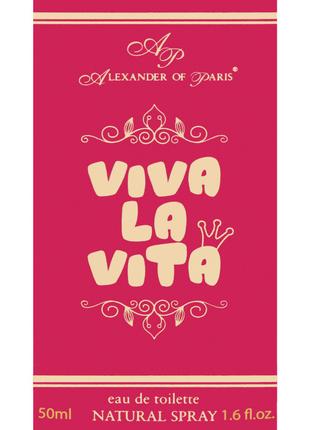 Туалетна вода жіноча Alexander of Paris Viva la Vita 50мл (502...