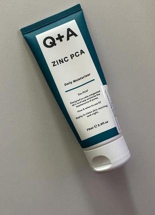 Крем для лица q+a zinc pca daily moisturiser увлажняющий 75 мл