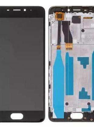 Дисплей Meizu M5 Note с сенсором, черный, с рамкой