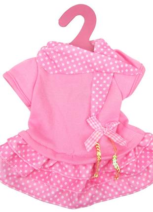 Одежда для куклы Беби Борн / Baby Born 40-43 см платье малинов...