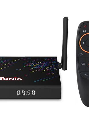 Смарт приставка Tanix TX68 4/64, Android 12 + пульт с гироскоп...