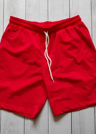 Пляжные мужские шорты коралового цвета | 100% нейлон