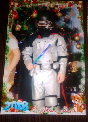 карнавальный костюм звёздные воины Star wars штурмовик на 4-5лет