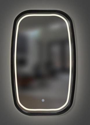 Зеркало деревянное фигурное с led-подсветкой и сенсором luxury...