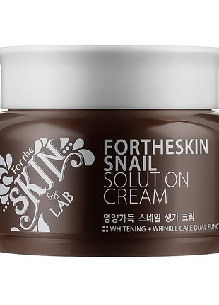 Крем для лица с муцином улитки fortheskin snail solution cream...