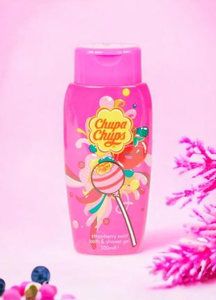 Гель для душу chupa chups strawberry swirl bath and shower gel...