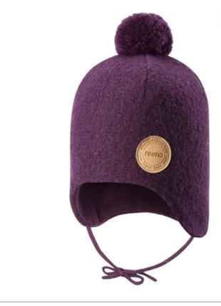Зимняя теплая шапка reima из шерсти 48-50