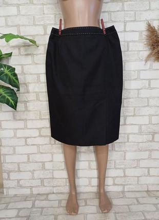 Новая базовая юбка миди карандаш классика в черном цвете, разм...