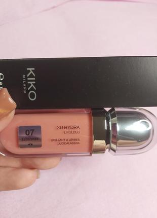 Kiko milano 3d hydra lipgloss смягчающий блеск для губ с эффек...