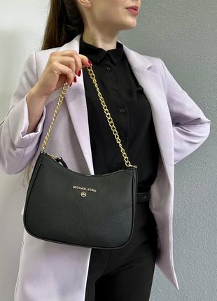 Женская сумка через плечо стильная Michael Kors черная классич...