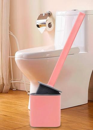 Туалетный ершик для унитаза toilet brush с гнущейся силиконово...