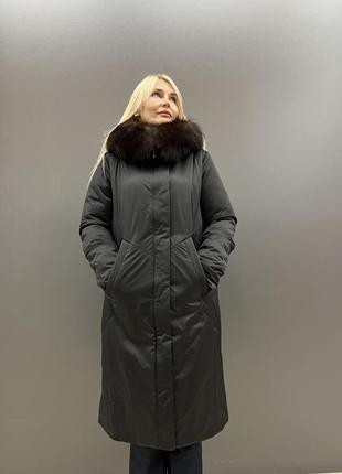 Женское зимнее пальто на верблюжьей шерсти klasica moda