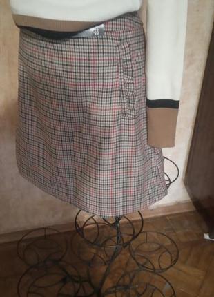 Стильная теплая юбка трапеция от f&f англия