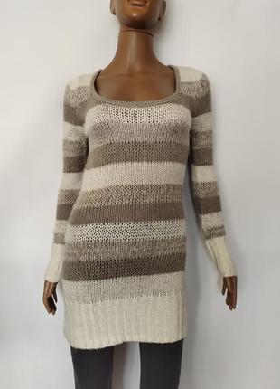 Красивое вязаное платье кофта tally weijl, р.xs/s