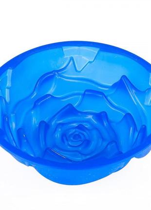 Форма силиконовая для выпечки кекса empire роза em-7163 6х16 см