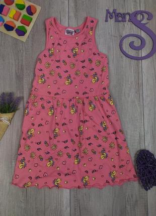Платье для девочки looney tunes розовое принт твити размер 122...